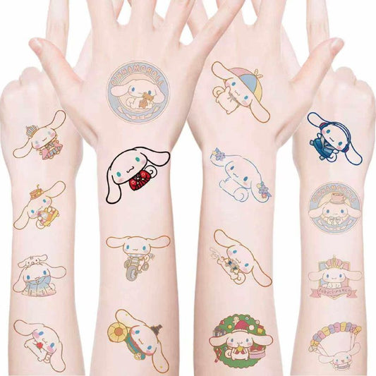 Cinnamoroll Temporary Tattoos - 20 Pcs Fun Party Favors | Birthday Decorations & Game Rewards
