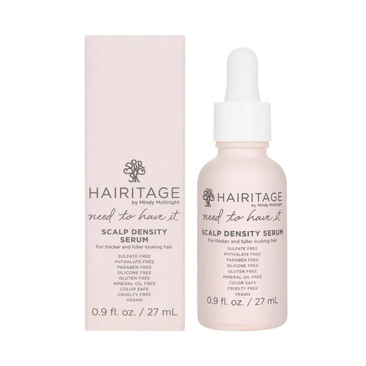 Hairitage Biotin + Rosemary Oil Scalp Density Hair Serum Oil - Edge Drops for Dry Damaged Hair - Promotes Healthy Hair Growth + Longer, Thicker Hair - Biotin + Rosemary Oil - Sulfate Free + Color Safe