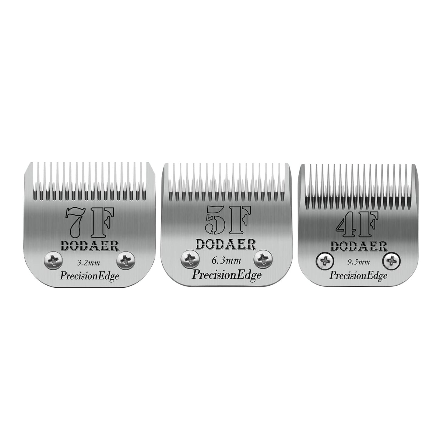 7F/5F/4F Dog Grooming Blades Set,Compatible with Andis,Oster A5,Wahl KM10