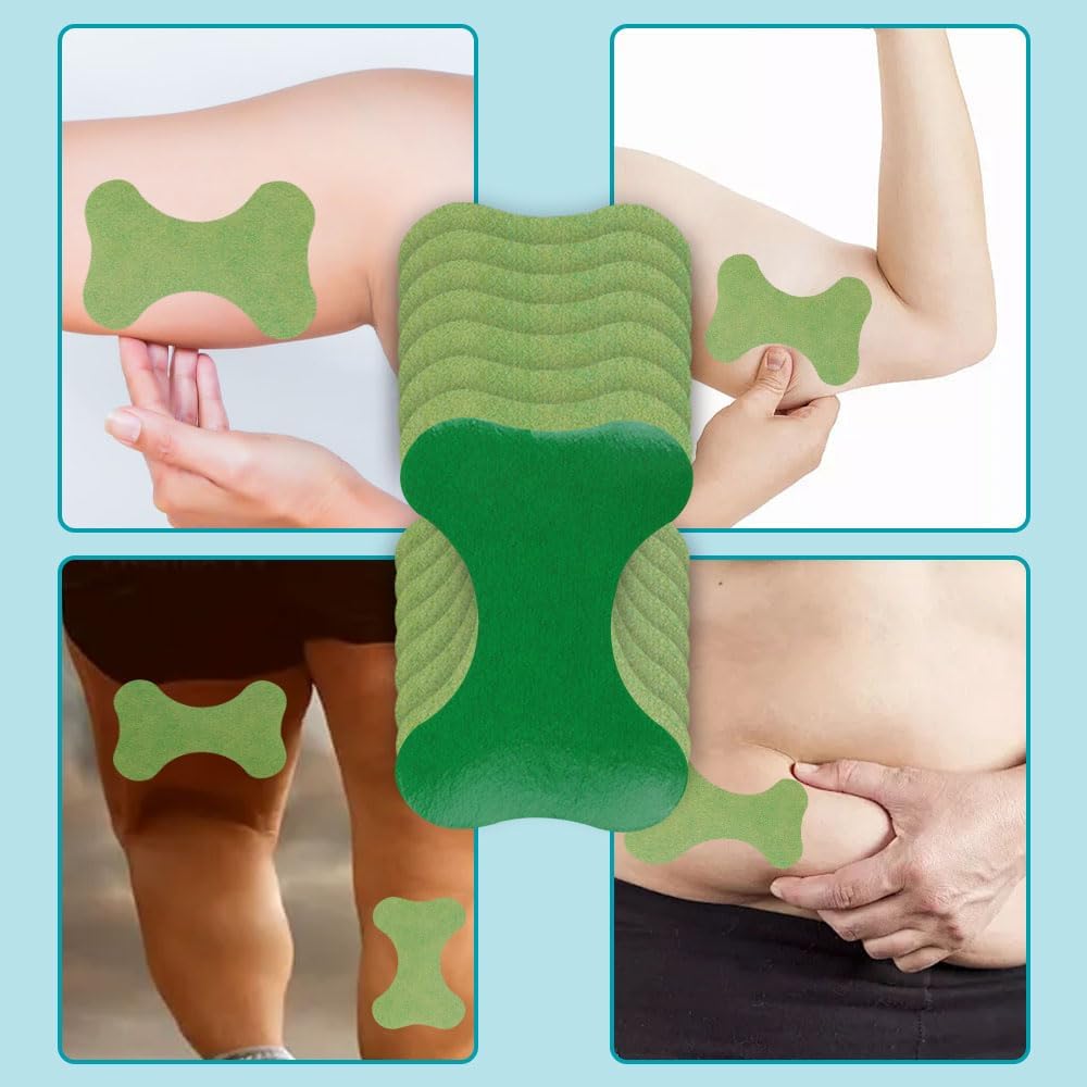 Mugwort Patches - 24 Natural Herbal Stickers for Arm & Leg Relief | Effective Wormwood Therapy