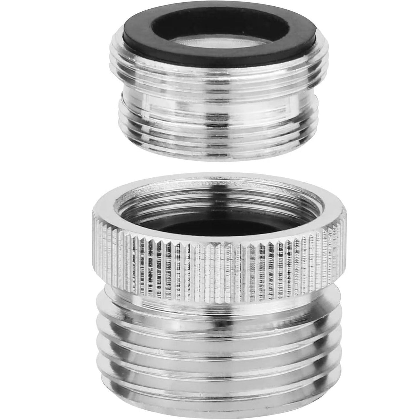 Sink hose attachment for faucet, Sink Faucet to Garden Hose Adapter, Faucet Adapter to Garden Hose for Kitchen and Bathroom, hose attachment to sink，3/4" GHT Thread Chrome.