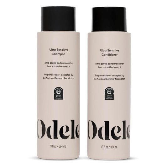 Sulfate-Free Ultra-Sensitive Shampoo & Conditioner Set - Gentle Cleansing for All Hair Types | 13 Fl Oz Each (2-Pack)