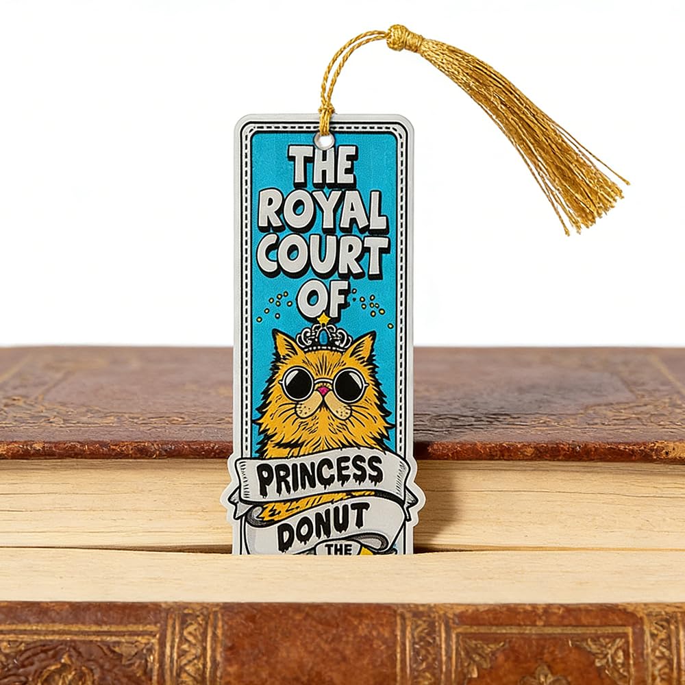 3Pcs Dungeon Crawler Carl Princess Donut Bookmarks, Funny Cat Page Markers, Gifts for DCC Fans & Book Lovers (3PCS-Cat)
