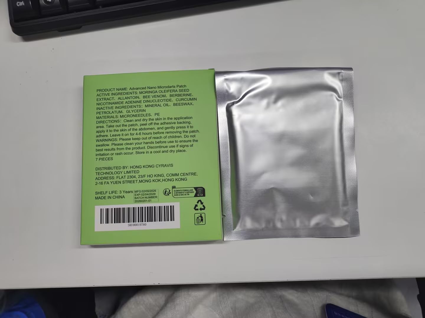 Moringa 10-in-1 Nano Microdart Patch Set | Natural Slimming Patches for All Skin Types - 2 Boxes