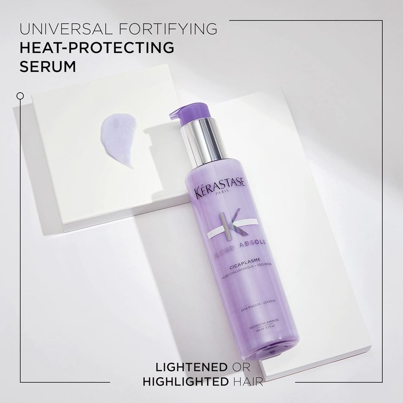 Kerastase Blond Absolu Cicaplasme Serum - Hydrating Leave-In Serum for Color-Treated Hair | Heat Protection Up to 450°F