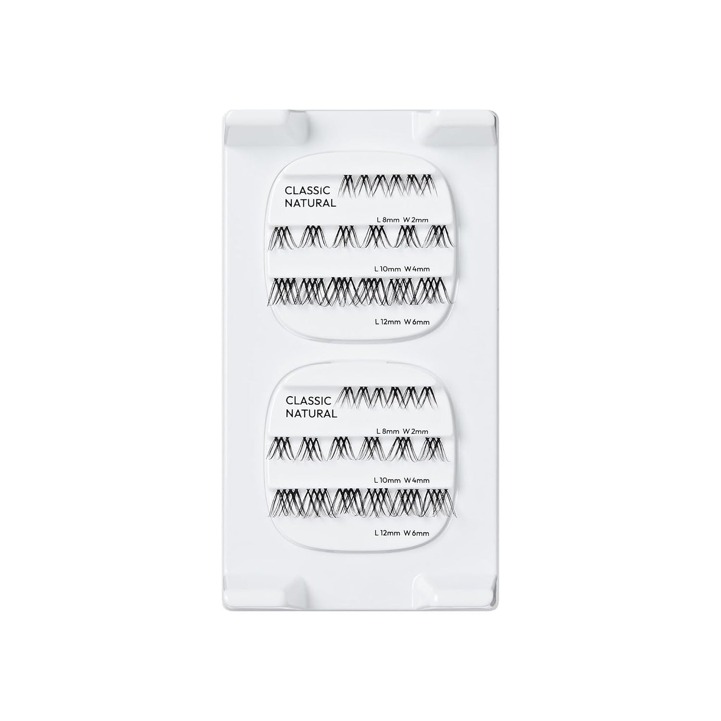 False Eyelashes - Classic Natural Lash Clusters, 8mm-12mm | 36 Reusable Wisps, Contact Lens Friendly, Easy to Apply