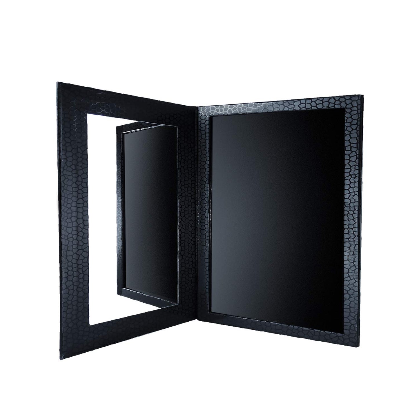 Magnetic Makeup Palette - Empty Palette with Mirror for Eyeshadow, Lipstick & Blush | Black