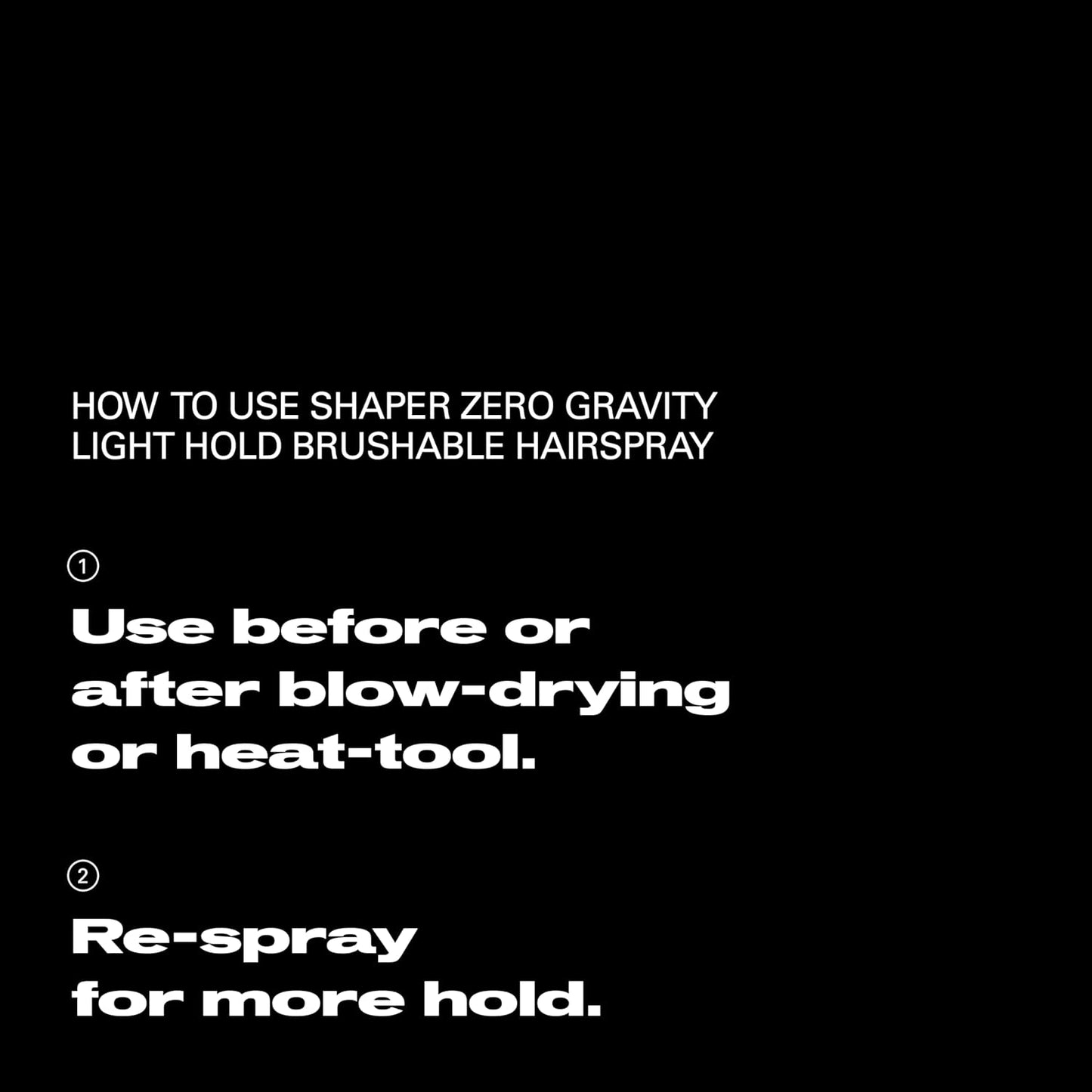 Sebastian Professional Hairspray - Shaper Zero Gravity | Brushable, Lightweight Flexible Hold