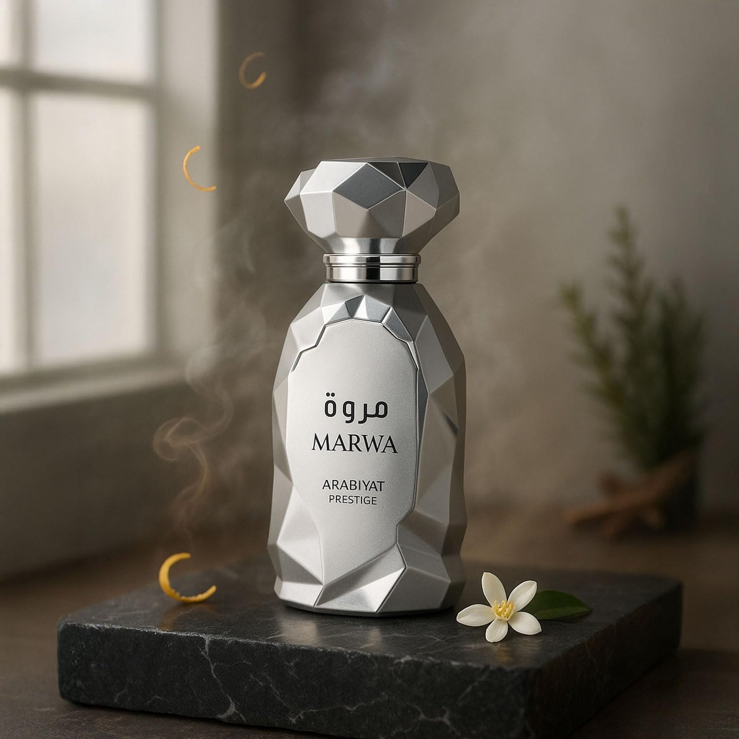 Arabiyat Prestige Marwa Eau de Parfum for Men - 100ml Silver Bottle | Premium Fragrance from UAE