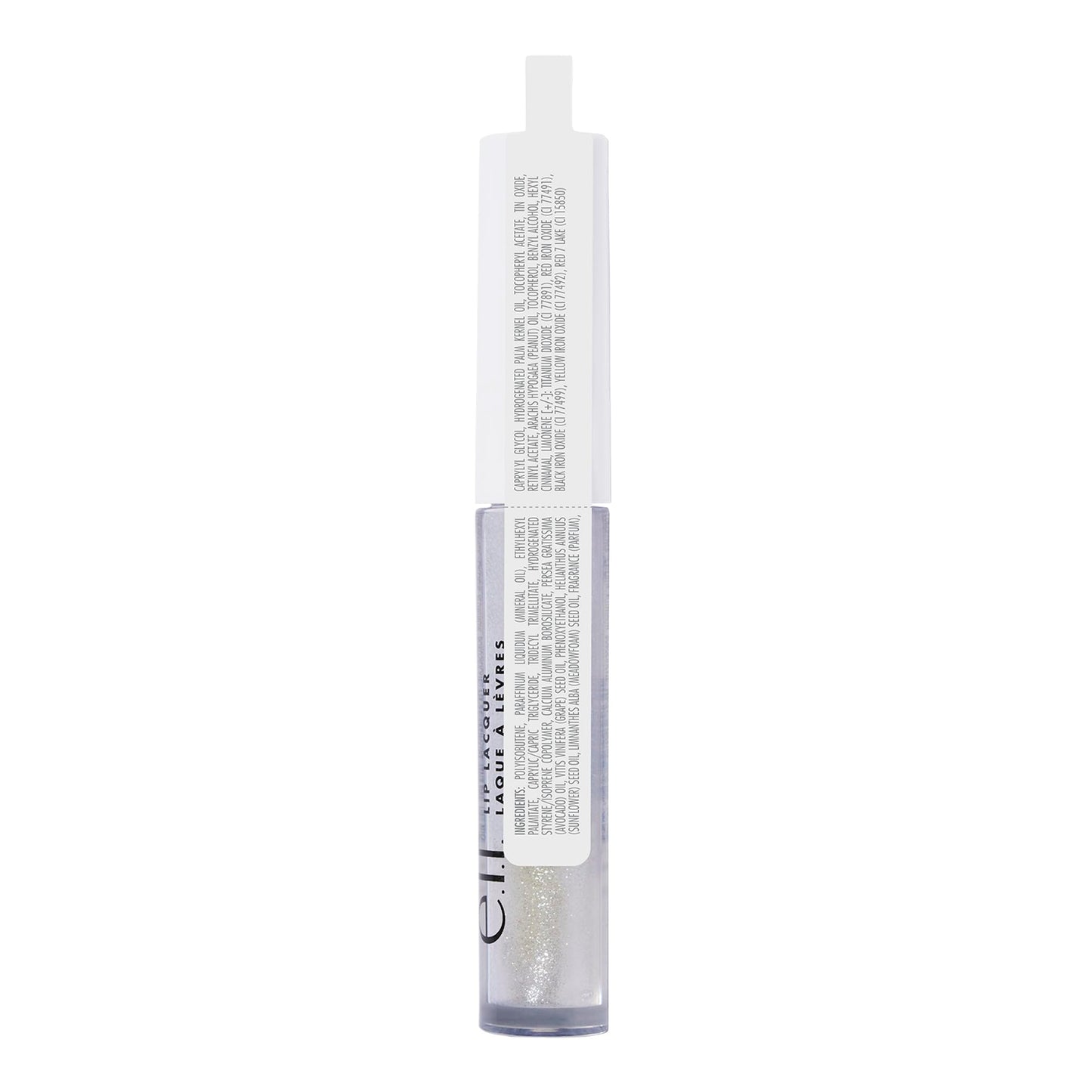 e.l.f. Lip Lacquer, Hydrating Lip Gloss, Non-Sticky Ultra-Shine with Vitamin A & E, Vegan & Cruelty-Free, Bubbles