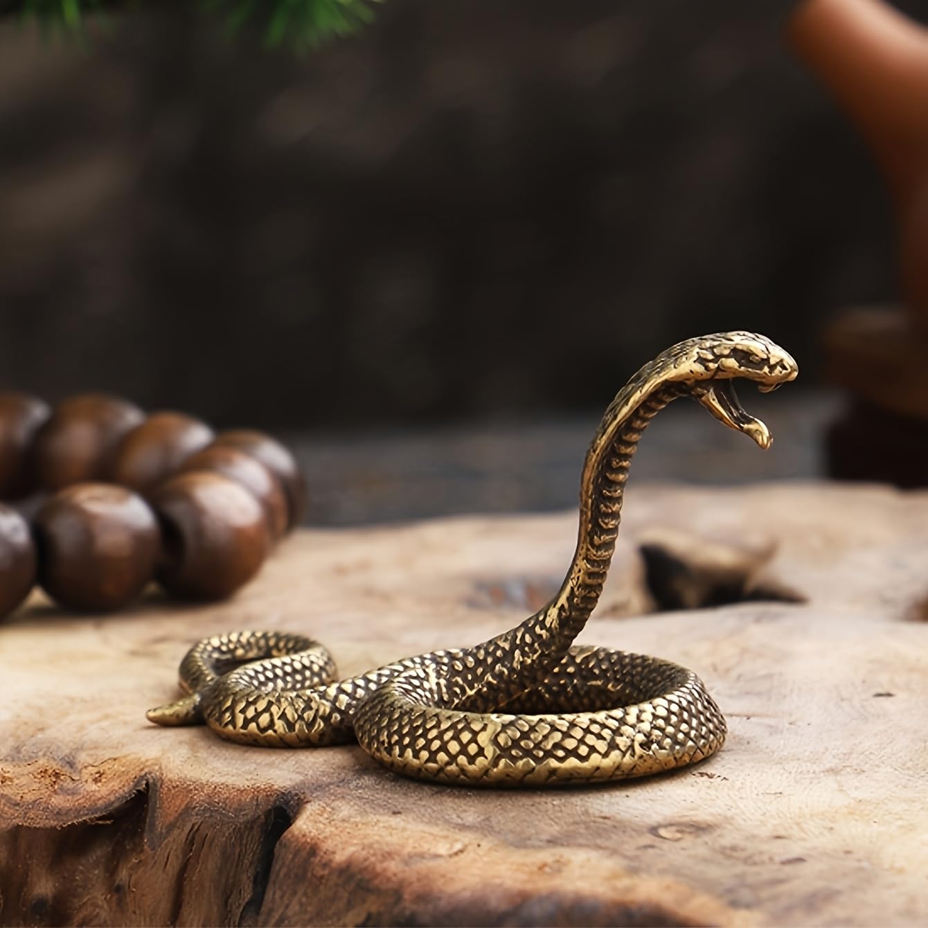 Cobra-Shaped Small Sculpture