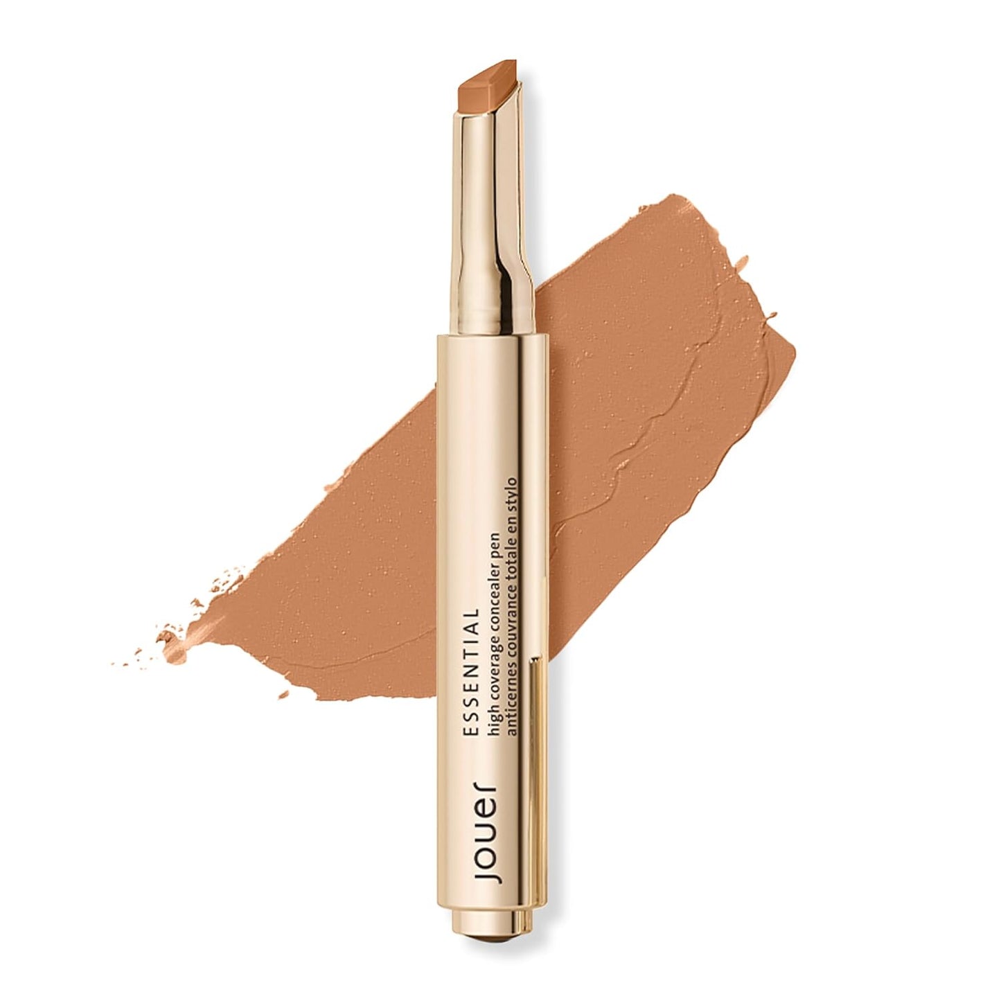 Jouer Essential High Coverage Concealer Pen - Brightening Under Eye Concealer for Dark Circles | Hyaluronic Acid & Vitamin E