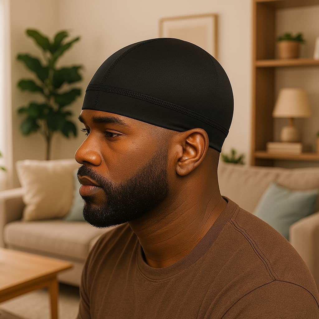 Wave Caps for Men - Premium Compression Durag for 360, 540, 720 Waves | Adjustable Fit