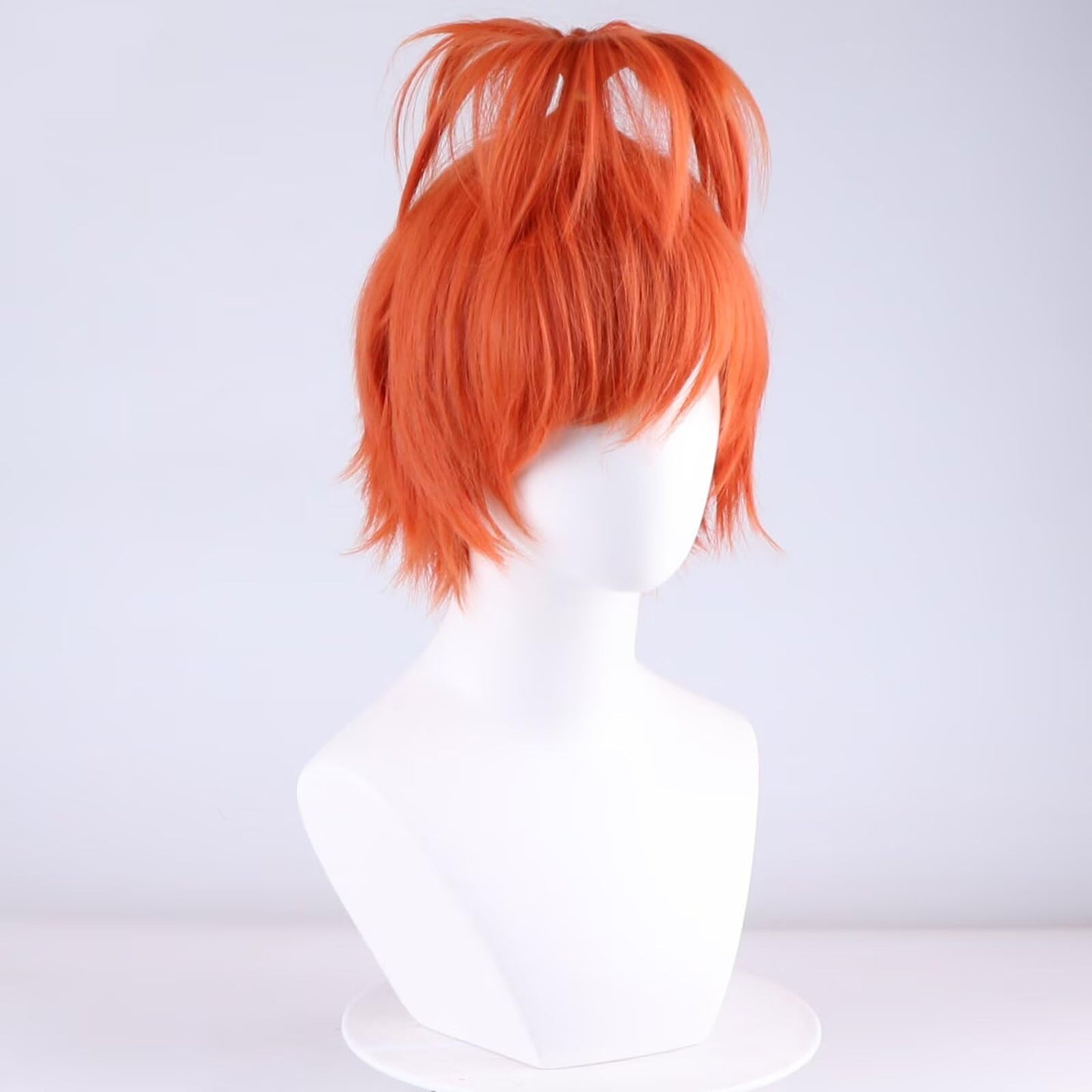 NiceLisa Orange Fashion Wig Short Fluffy Unique Style Prestyled Women Anime Halloween Party Wigs
