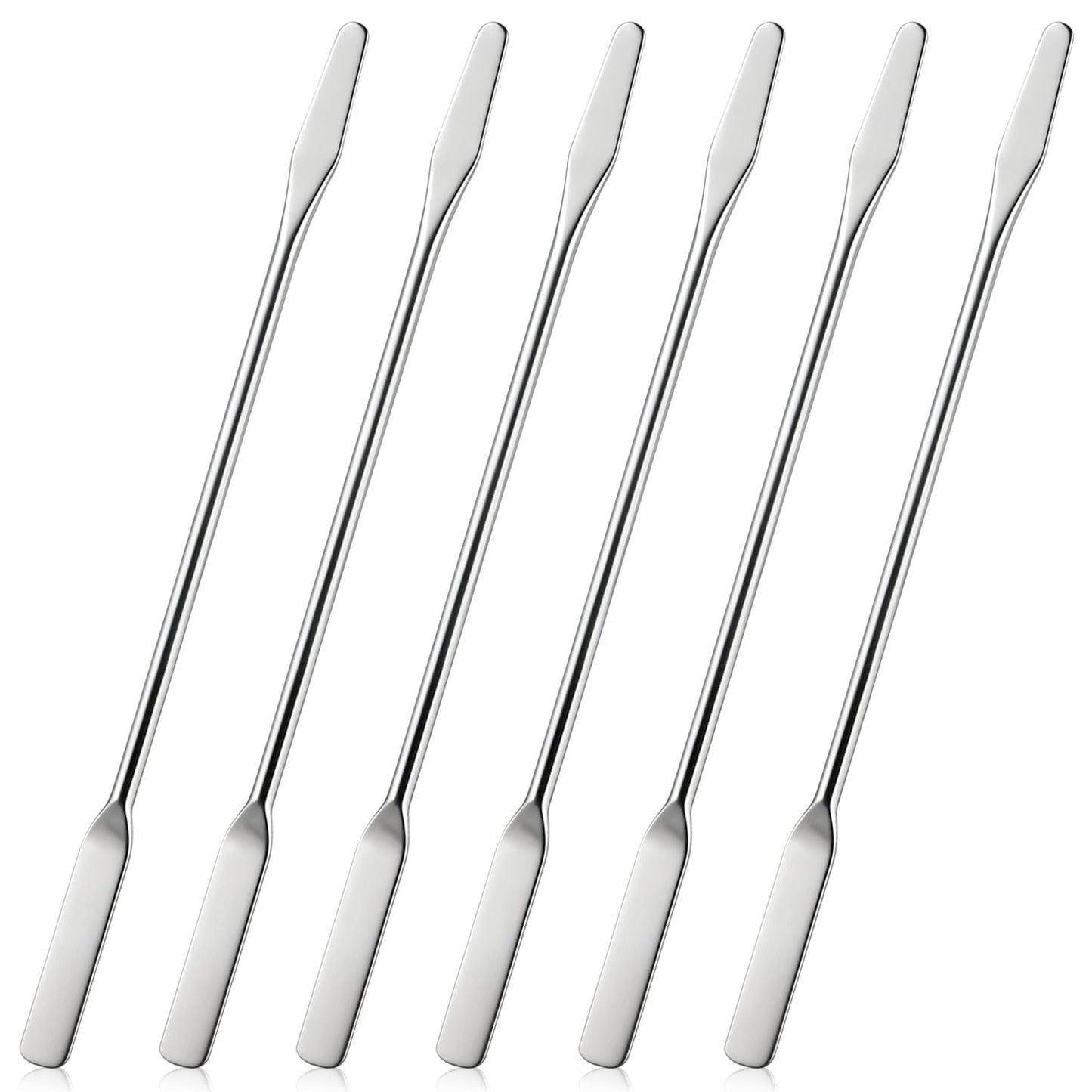 Stainless Steel Lab Spatula Set - Double-Ended Micro Spatulas for Mixing Cosmetics | 3 Pieces