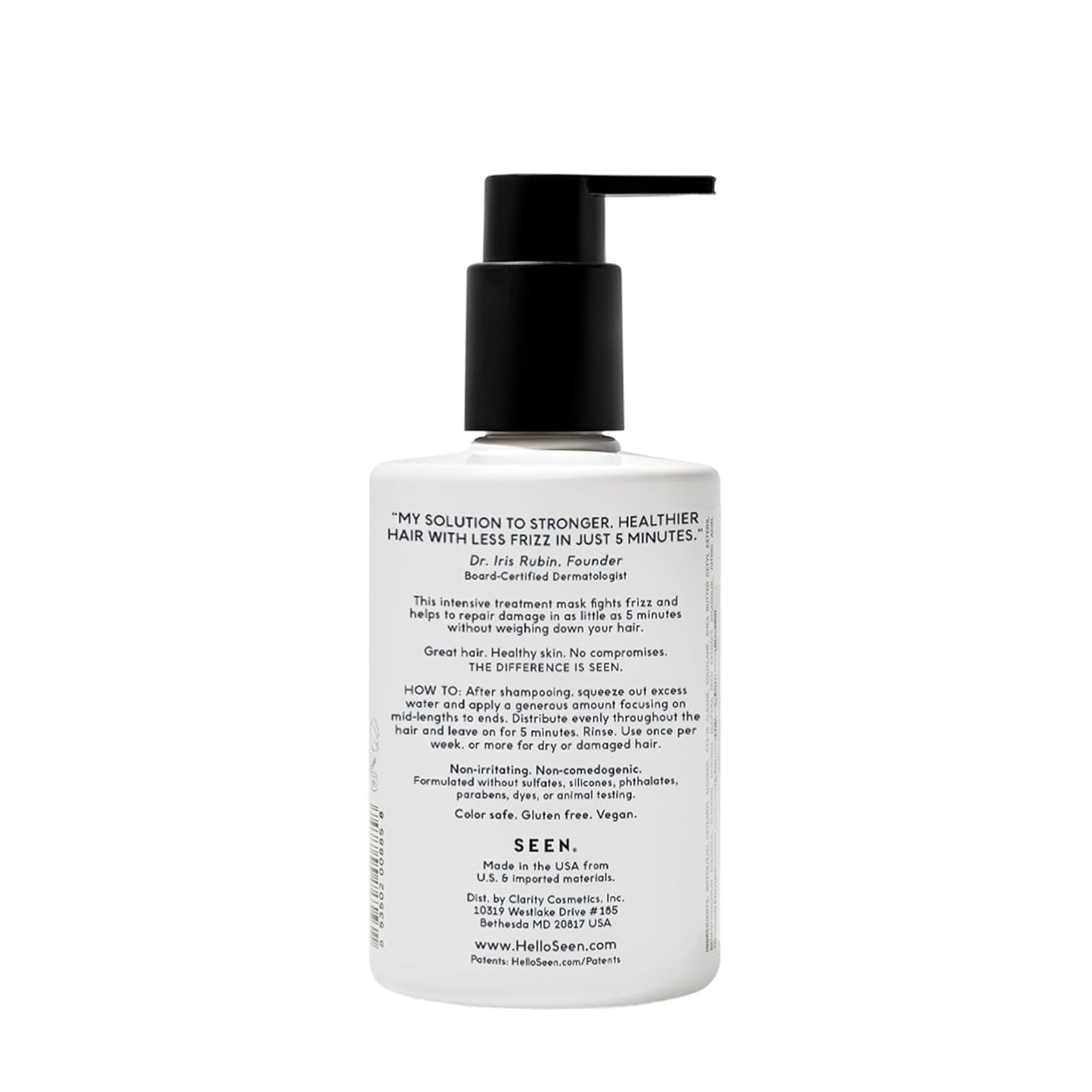 Frizz Repair Treatment Mask - Nourishing Formula for Stronger, Smoother Hair | Safe for Sensitive Skin