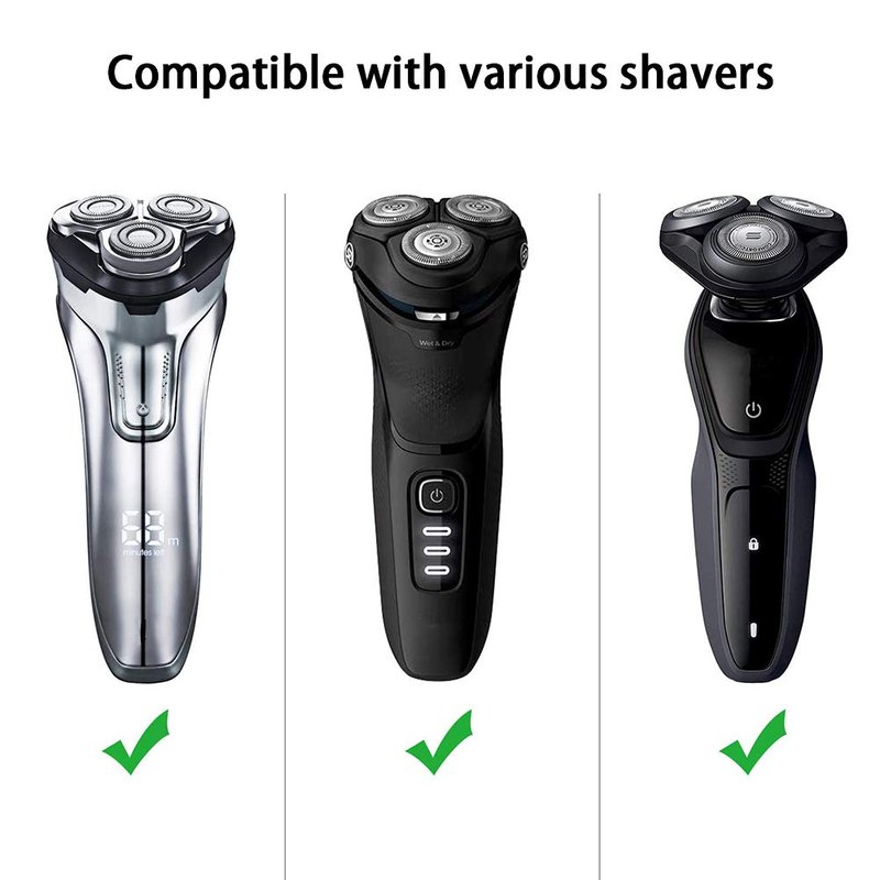 INVODA Storage Case for Electric Shavers (3800/3500/2300/2100 Series) | High-Density EVA 1680D Material | 7.09x3.15x2 Inches | Waterproof Shock-Resistant Storage (Black, Case Only)