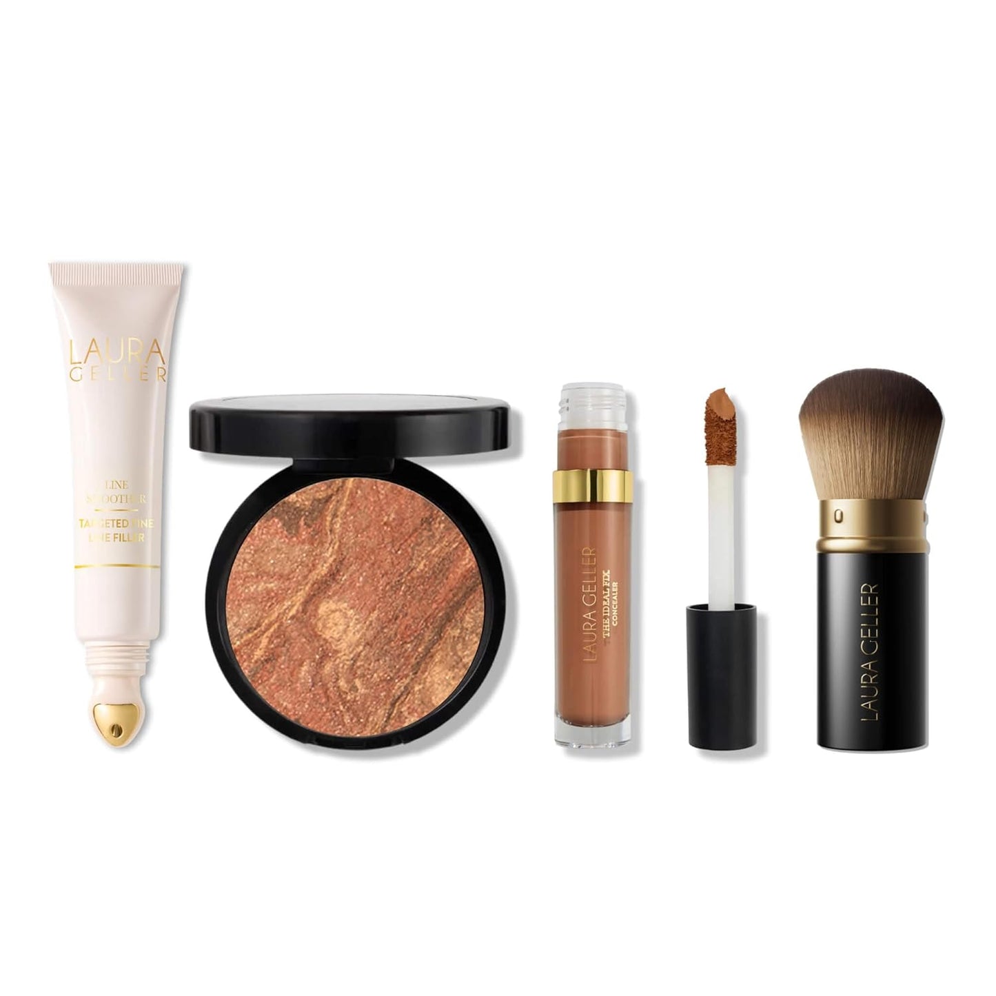 Line Smoother Full Face Kit - Fine Line Smoothing Primer, Baked Foundation & Concealer for Mature Skin | Porcelain