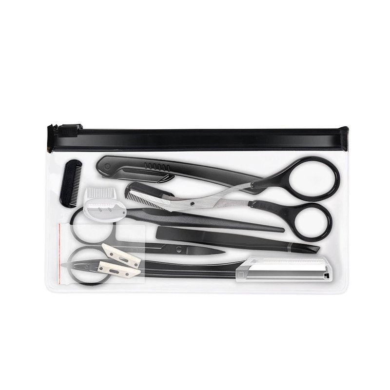 ZTRHYOO Eyebrow Razor, Eyebrow Kit, Multipurpose Exfoliating Dermaplaning Tool Face Razors for Women Girl, Eyebrow Grooming Set (11 in 1)