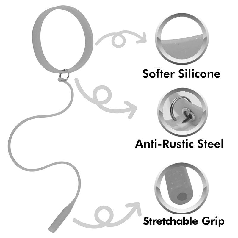 SIVOTE Lash Tweezers Holder Protector, Silicone Wristband, Tweezer Delighter, Lash Extension Supplies, Silver