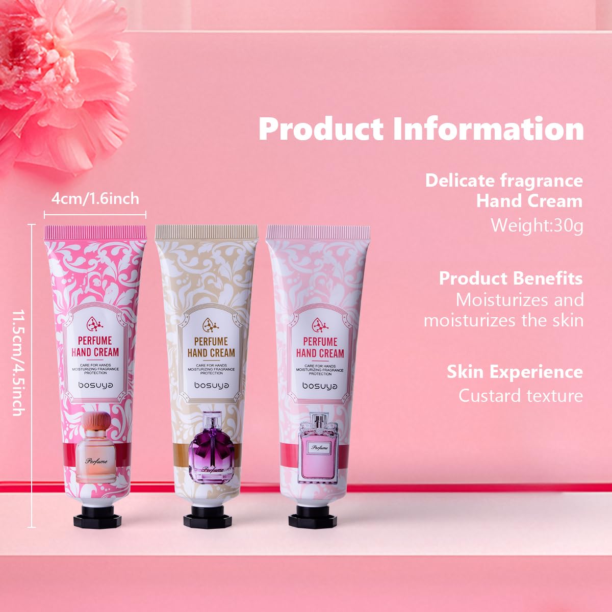 LIAYLILI 5 Pack Hand Cream Set,30ml,Gentle HandCream Lotion,Mini Hand Cream Gift Set,Gifts for Women,Mothers Day Gifts,Easter Basket Stuffers,Valentine's.