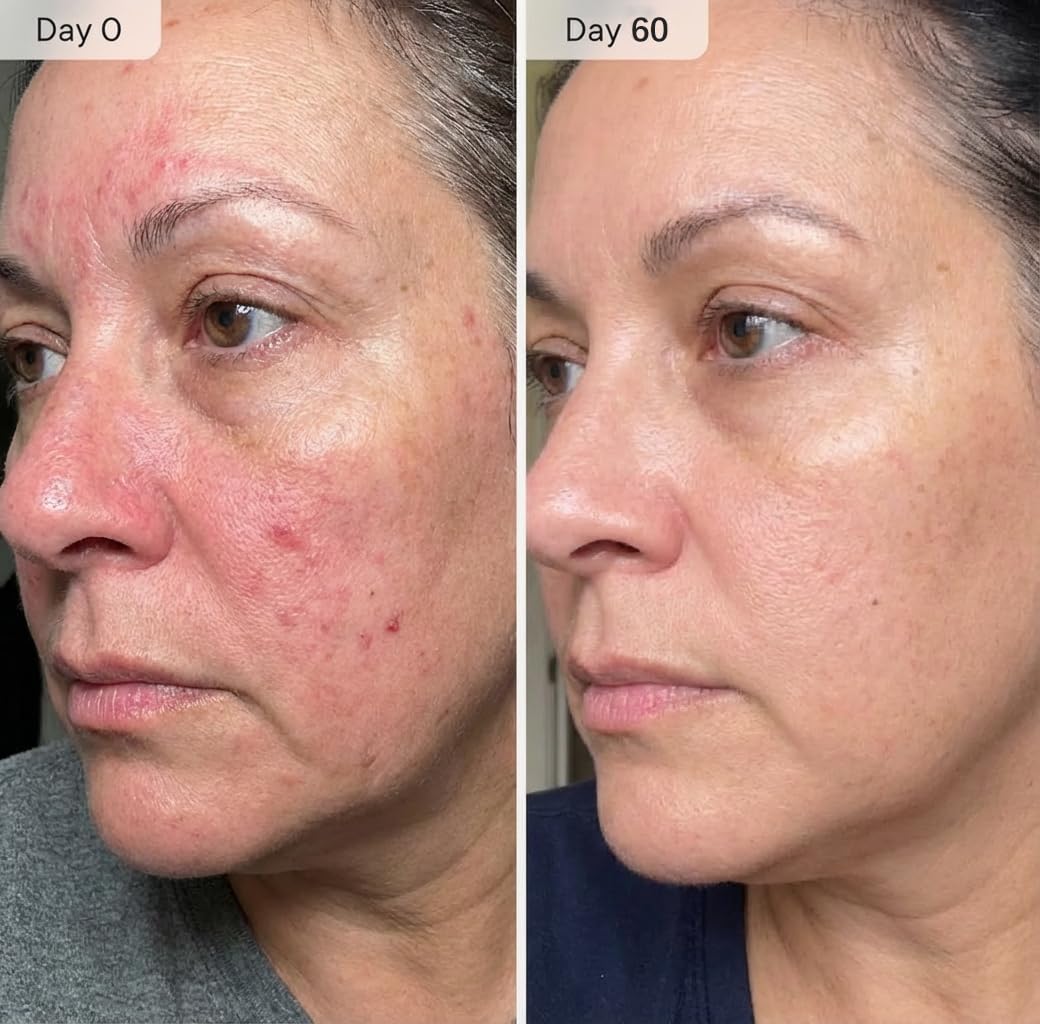 Micro Infusion System for Face & Neck | 0.25mm Facial Stamp with Collagen & Hyaluronic Acid Serum for Firm, Smooth Skin - 3 Month Supply