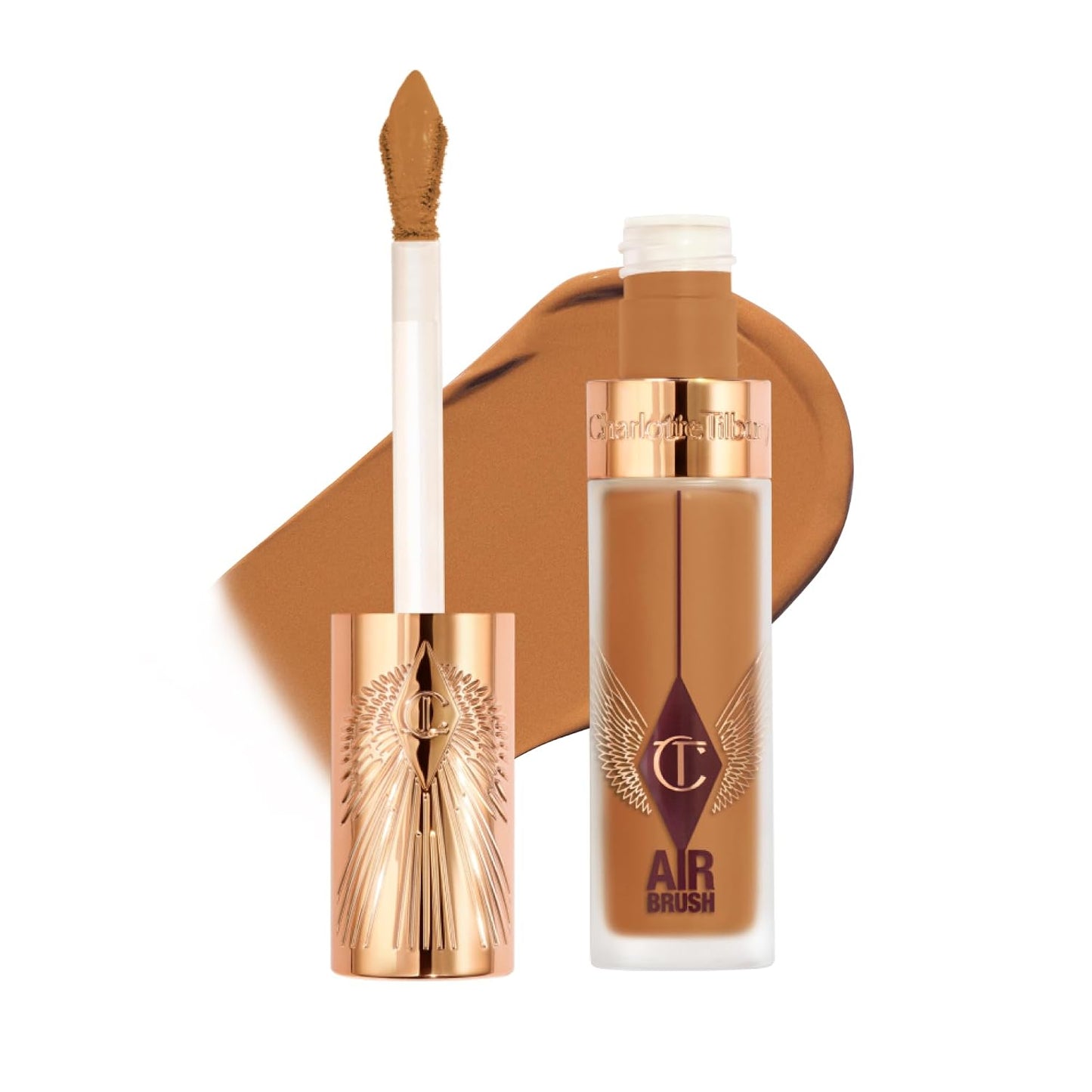 Charlotte Tilbury AIRbrush Flawless Blur Concealer - Longwear, Hydrating, Full Coverage for Dark Circles & Blemishes | Natural Matte Finish