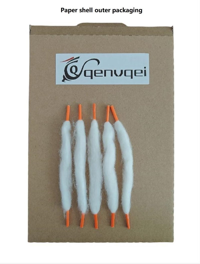 qenvqei 60 PCS Cotton Wick for DIY Projects-High Absorption,Organic Cotton,Cotton Shoelaces Cord Wick,Essential Oil Inhaler Replacement Kit