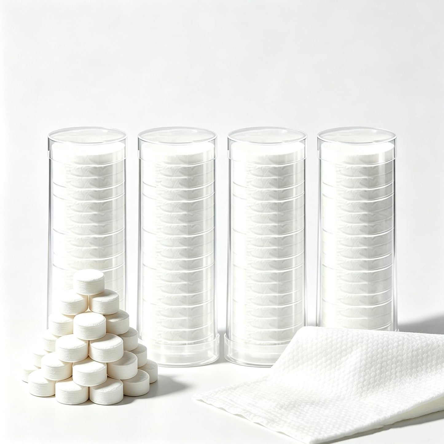 Disposable face towel travel cloths Hot face towel washing face towelettes disposable Suitable for use with Smart Towel Dispenser machines or manual soaking（80PCS）