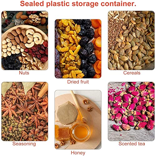 BallHull 8 oz Amber Plastic Cosmetic Jars Pack of 6 for Lotion & Beauty Products