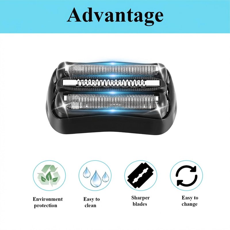 Series 3 21B Replacement Shaver Head, Compatible with S3 Razors 3040s, 300s, 310s, 320s, 3050cc, 360s, 370cc, 3090cc