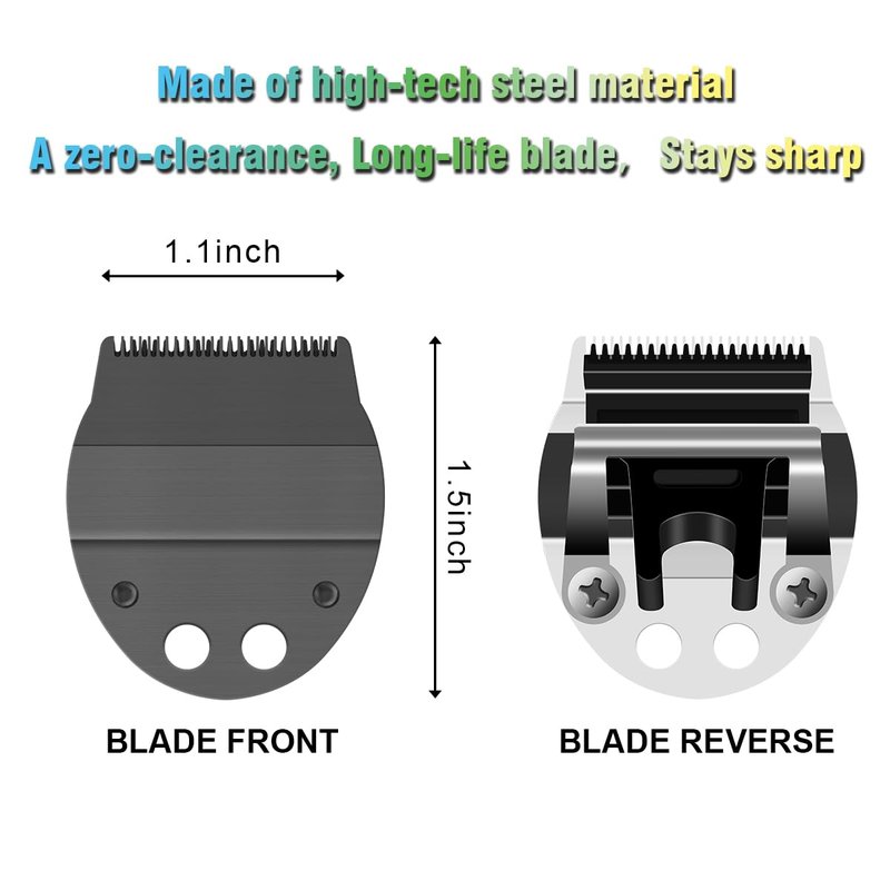 Narrow Blade Replacement,Trimmer Blade Compatible with oster Finisher Trimmer Model 59 and T-Finisher Trimmer Blades，Black
