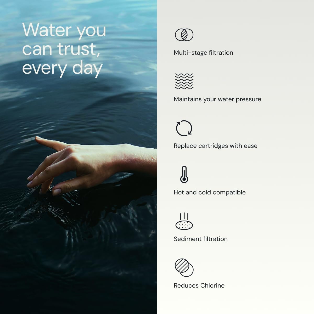 Revitalize Your Shower Experience with Aquabliss High Output Filter - Reduces Dry Skin, Dandruff & Eczema | Chrome Finish (SF100)