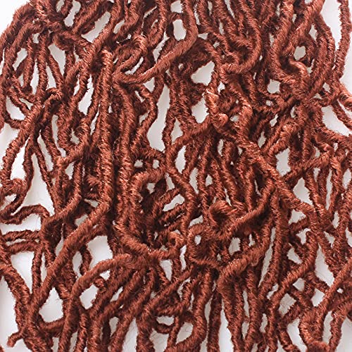 Leeven 24 Inch Soft Locs Crochet Hair - Distressed Butterfly Faux Locs in #350, Pack of 6