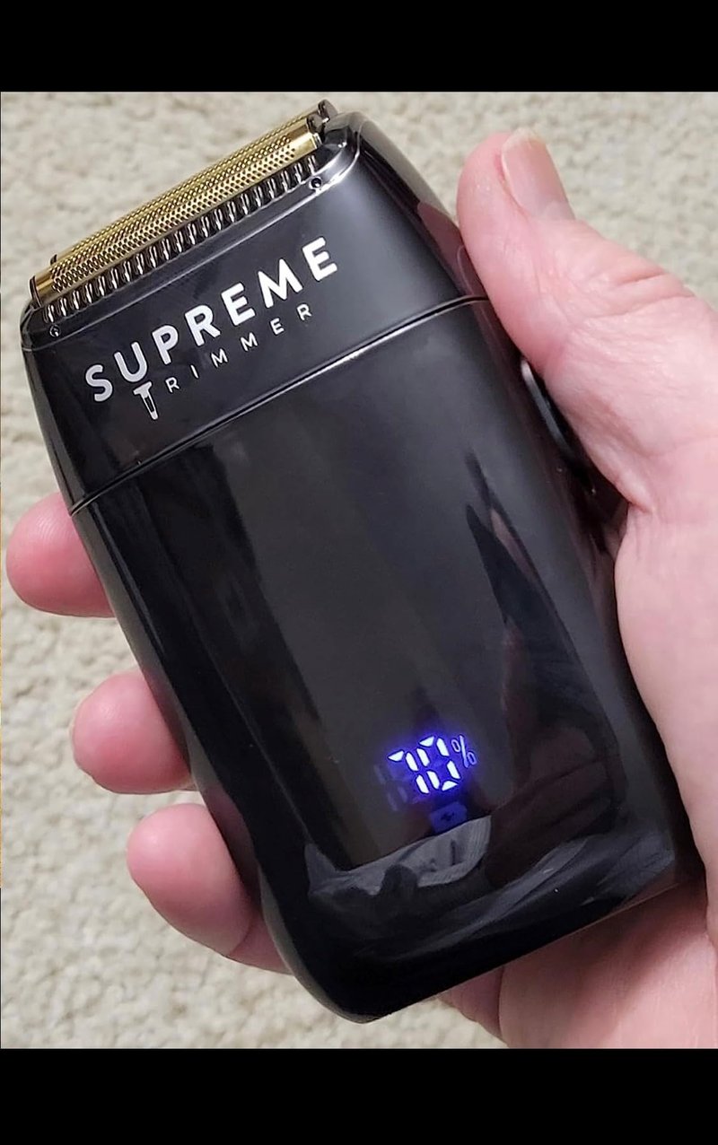 Supreme Trimmer T-Fader Foil Shaver | 120 Min Run Time USB-C Electric Razor | Waterproof IPX6 Shaver for Barber or Home Use | STF501