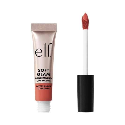 e.l.f. Soft Glam Brightening Corrector - Minimize Dark Circles & Discoloration | Hydrating, Vegan, Dark Pink