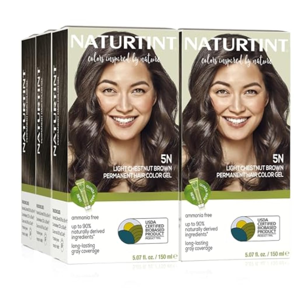 Naturtint 7N Hazelnut Blonde Permanent Hair Color | Ammonia-Free, Vegan, 100% Gray Coverage, Long-Lasting Results