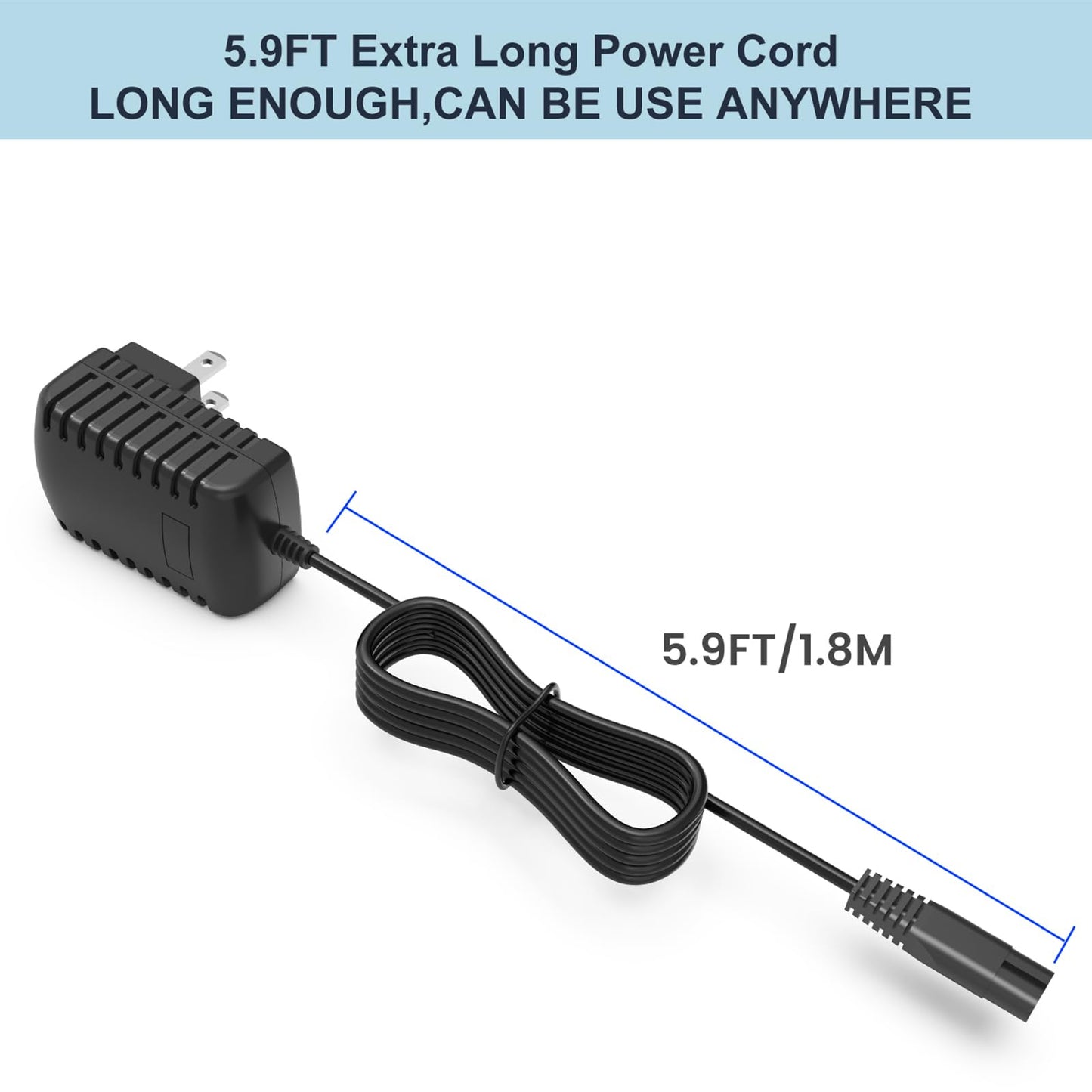 Replacement for Andis 73000 Envy Li Cordless Clipper Charger Compatible with Andis 73102 73105 73106 73005 73010 73045 73060 73095 77511 73500 73035 Hair Trimmer Charging Cord Adapter