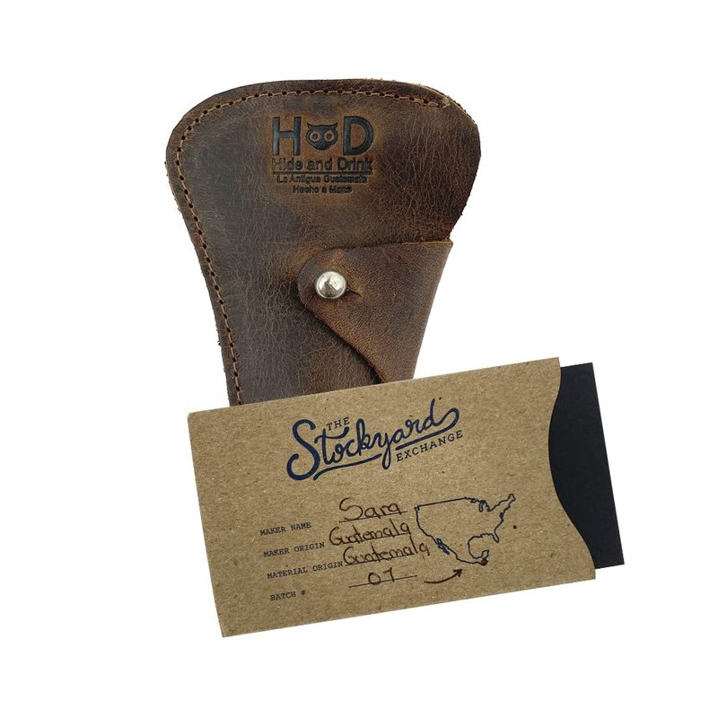 Hide & Drink, Razor Cover, Protective Case, Barber Essentials, Handmade from Full Grain Leather