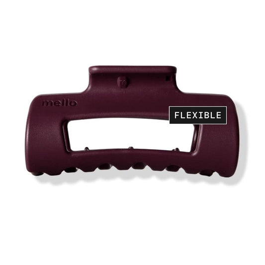 Small Hair Clip - Flexible Comfort Hair Claw for Women | Strong Hold for Thick & Thin Hair, Durable Matte Finish (Burgundy)