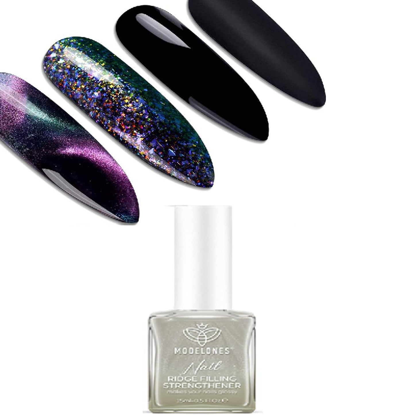 Nail Strengthener & Growth Hardener | Extra Strong Nude Polish for Damaged Nails - 15ml