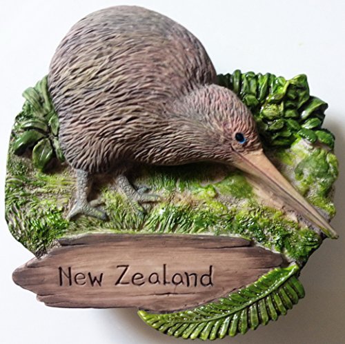 Handmade 3D Kiwi New Zealand Fridge Magnet - Thai Craft