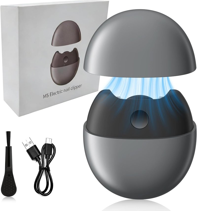 Electric Nail Clipper - Safe, Easy-to-Use Grooming Tool | Grey Color
