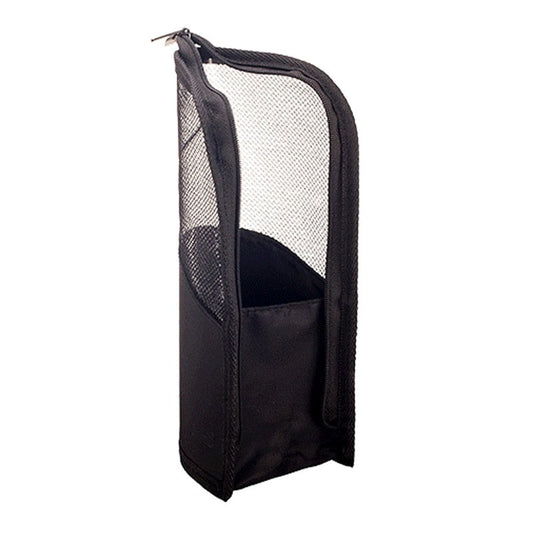 Linsiter Makeup Brush Travel Case Stand Up, High Capacity Makeup Organizer Portable Travel Makeup Brush Holder(Black)