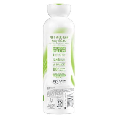 Dove Plant Milk Cleansing Body Wash - Almond Milk & Green Apple, 17.5 fl oz