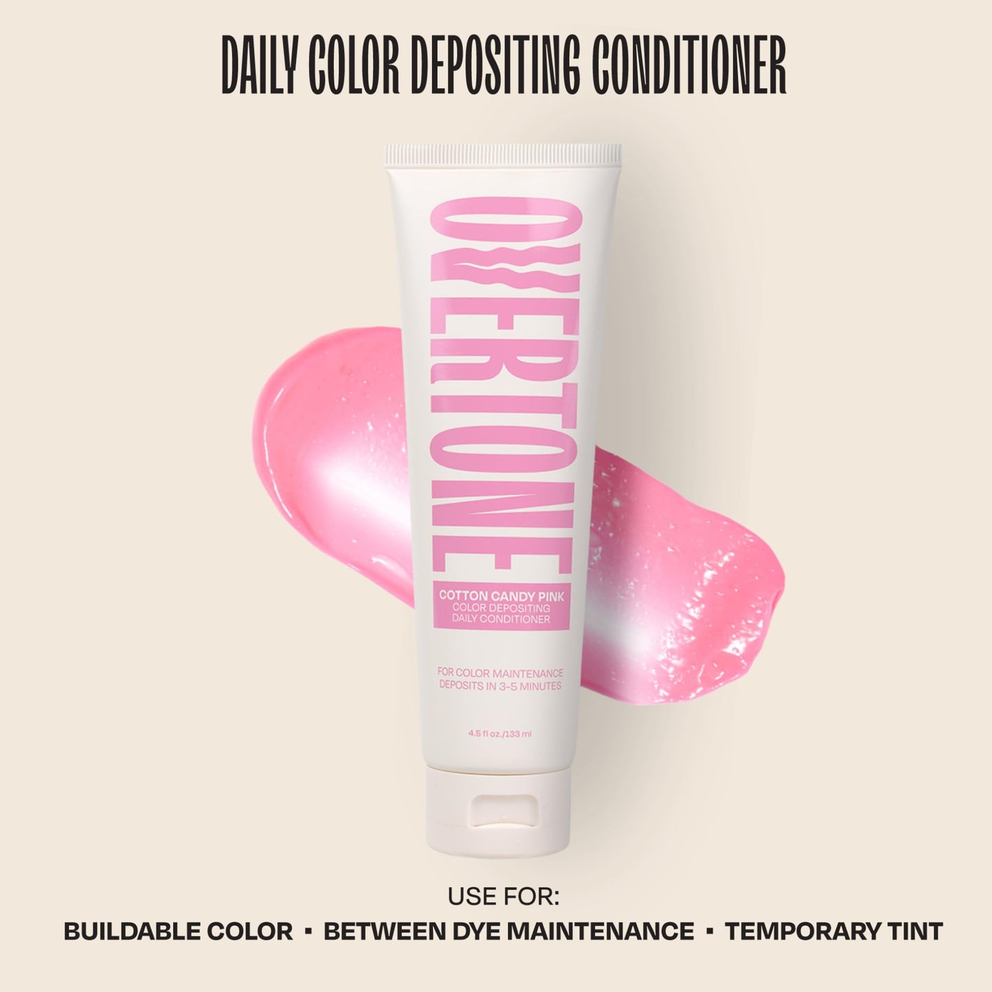 OVERTONE® Semi-Permanent Color Depositing Conditioner, Cotton Candy Pink