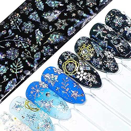 TBRZTR Christmas Nail Foil Transfer Stickers - 10 Sheets (Variation: Christmas)