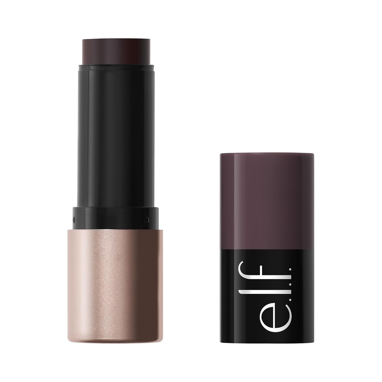 e.l.f. Soft Glam Cream Bronzer Stick - Buildable Satin Finish for Sculpted Glow | Deep Shade