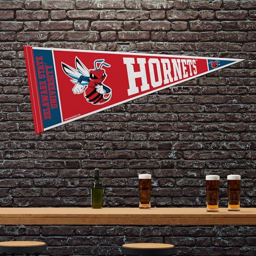 Delaware State Hornets 12" x 30" Felt Pennant for Home Decor