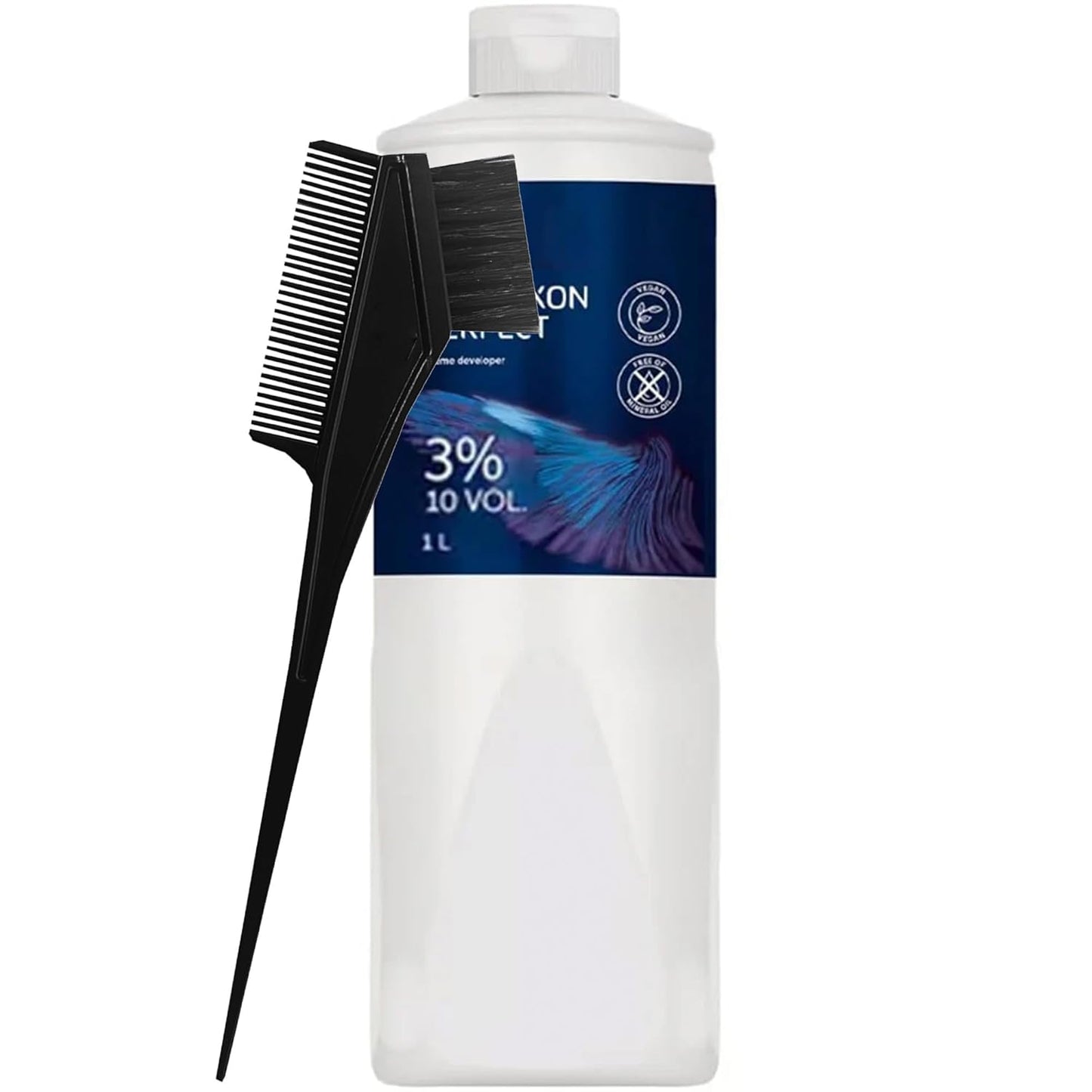 Tint Brush Comb - Welloxon Perfect 10 Vol 3% Cream Developer 1L | Hair Coloring Tool